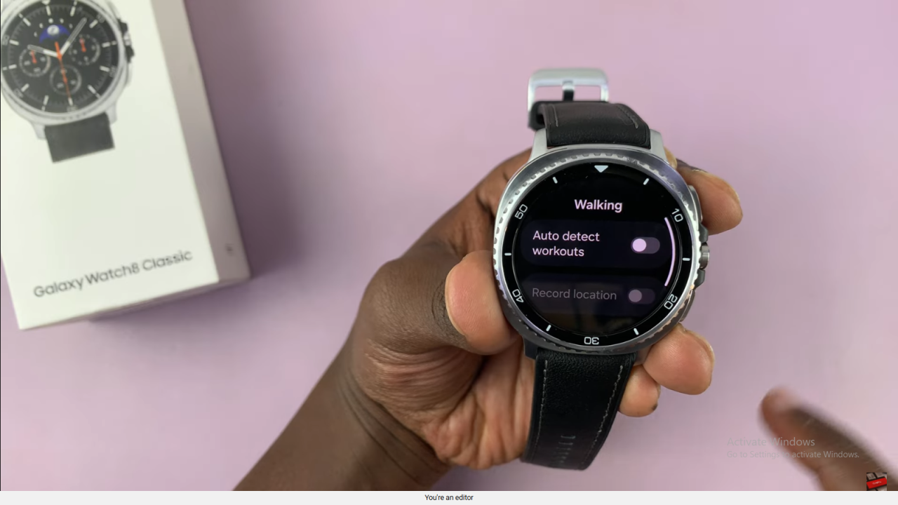Disable Automatic Workout Detection On Samsung Galaxy Watch 8 Classic