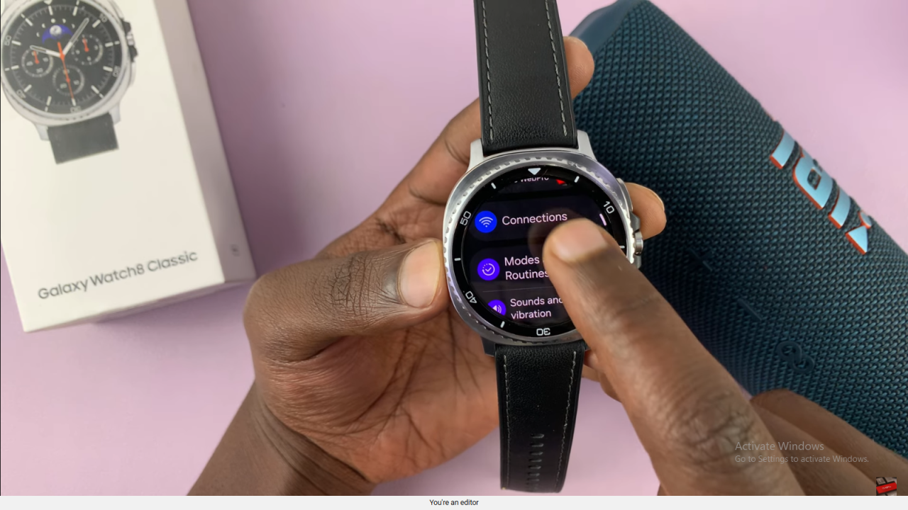Connect Bluetooth Speaker To Samsung Galaxy Watch 8 Classic