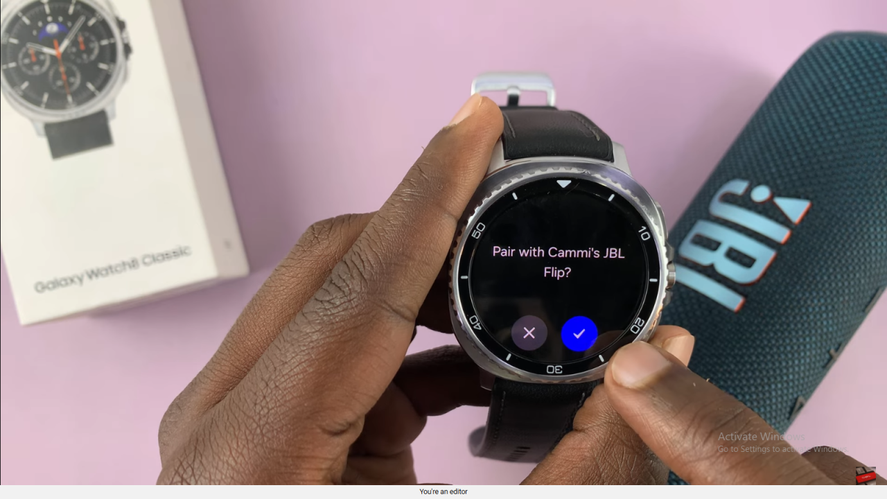 Connect Bluetooth Speaker To Samsung Galaxy Watch 8 Classic