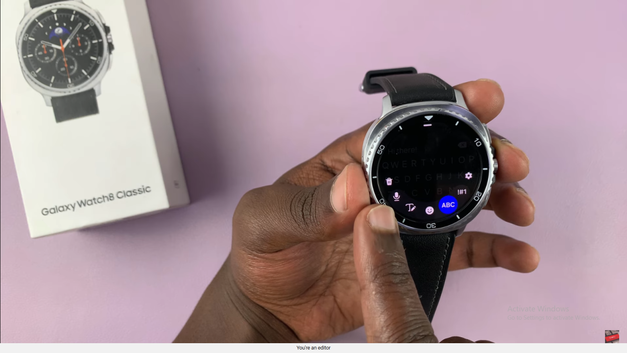 Use Voice Typing On Samsung Galaxy Watch 8 Classic