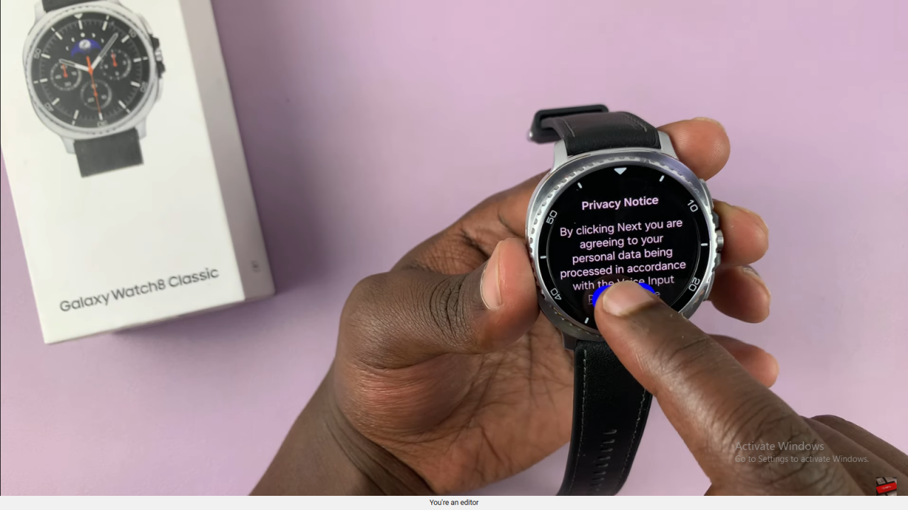 Use Voice Typing On Samsung Galaxy Watch 8 Classic