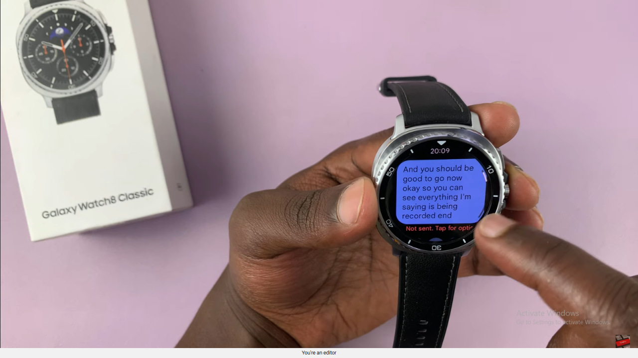 Use Voice Typing On Samsung Galaxy Watch 8 Classic
