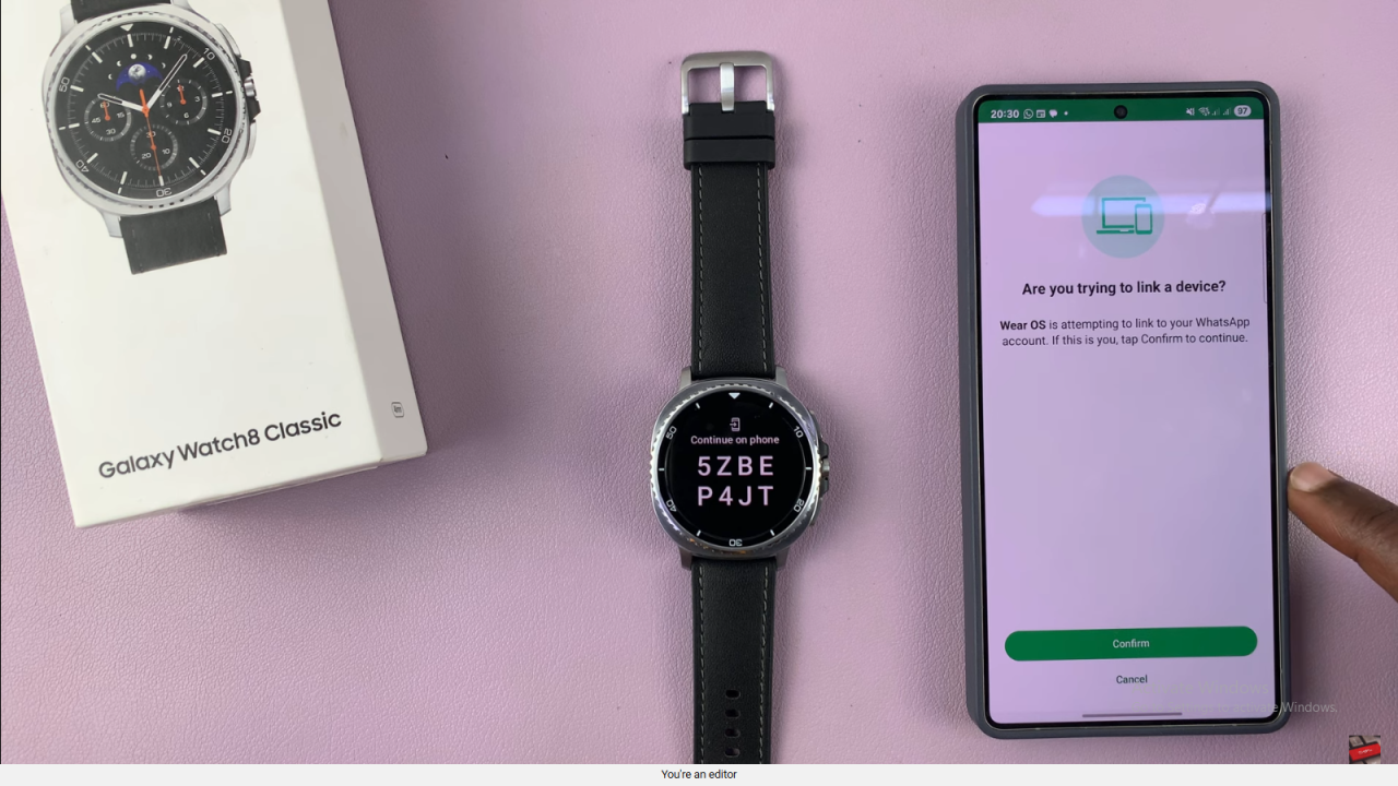 Set Up Whatsapp On Samsung Galaxy Watch 8 Classic