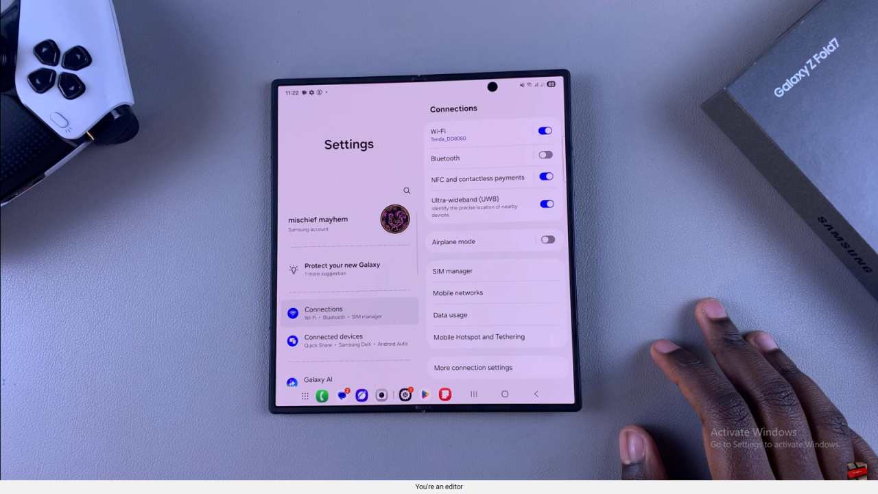 Lock Home Screen of Samsung Galaxy Z Fold 7
