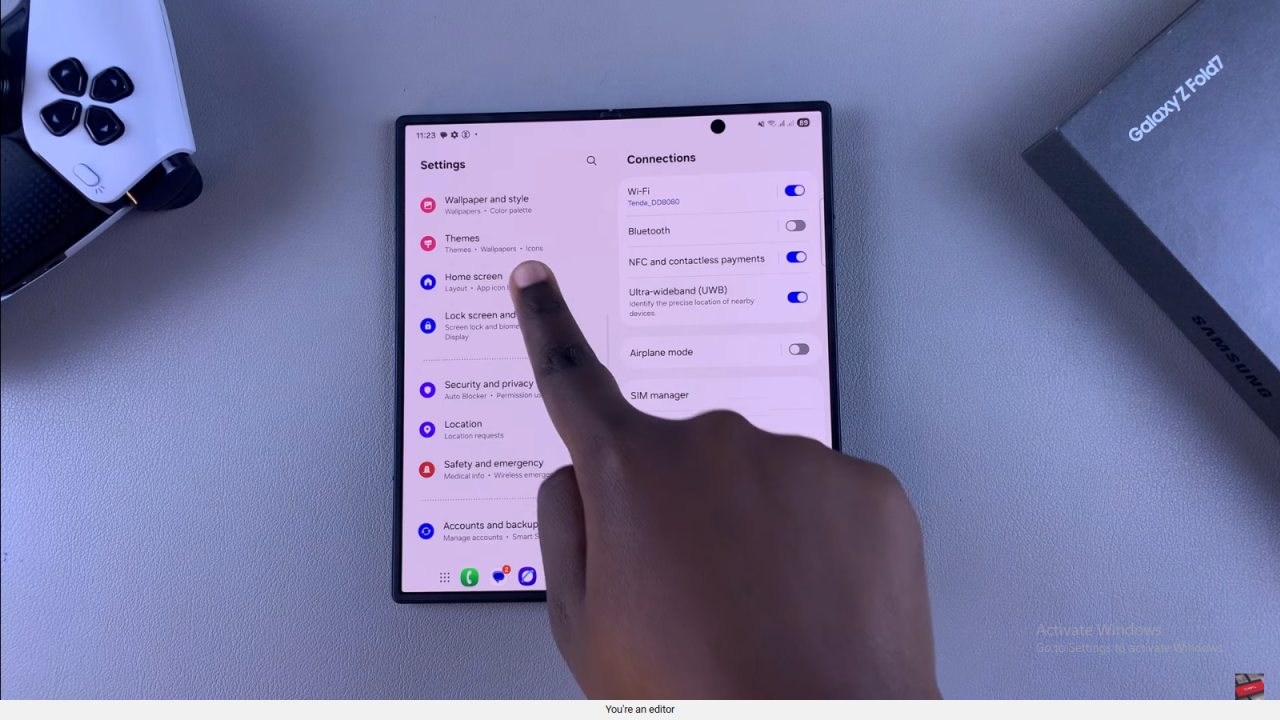Lock Home Screen of Samsung Galaxy Z Fold 7
