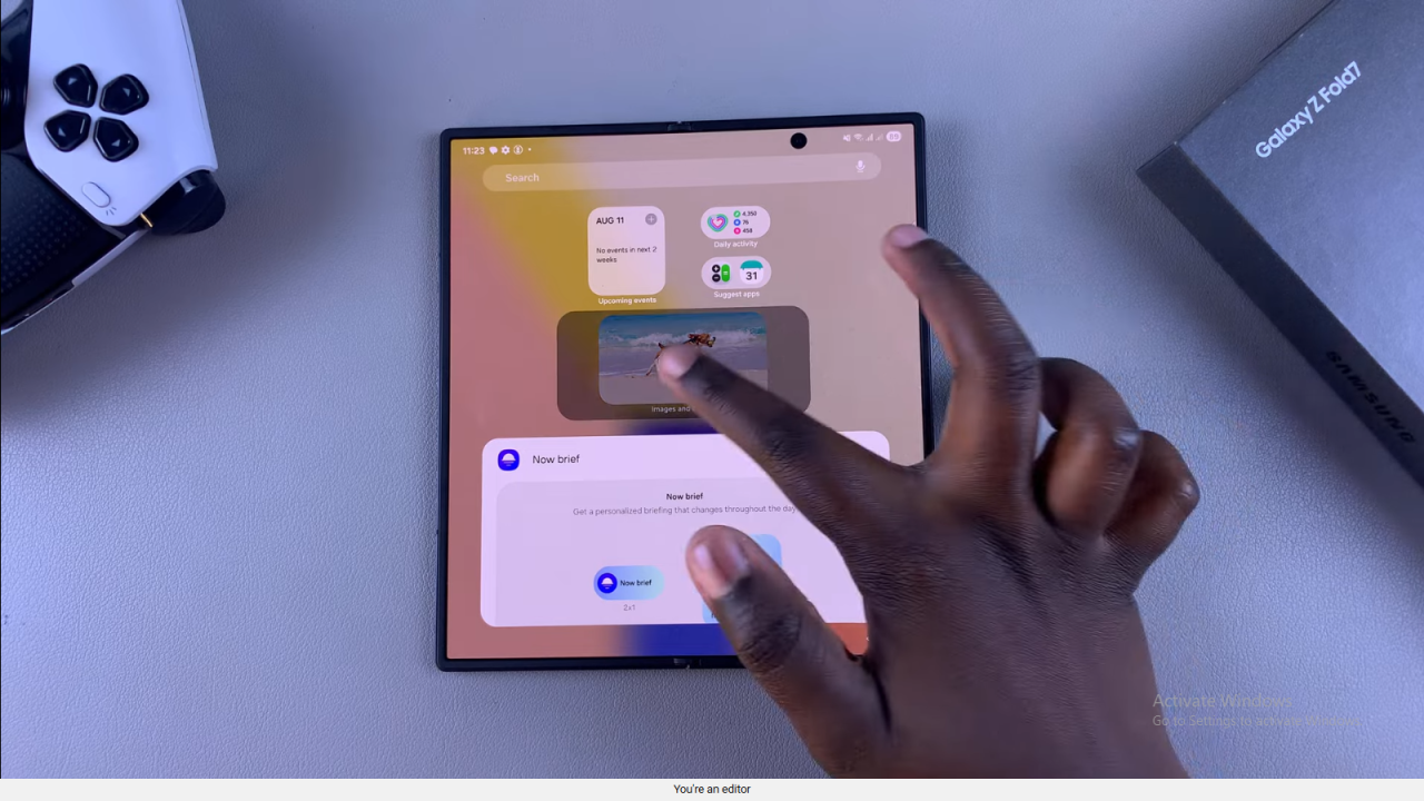Lock Home Screen of Samsung Galaxy Z Fold 7