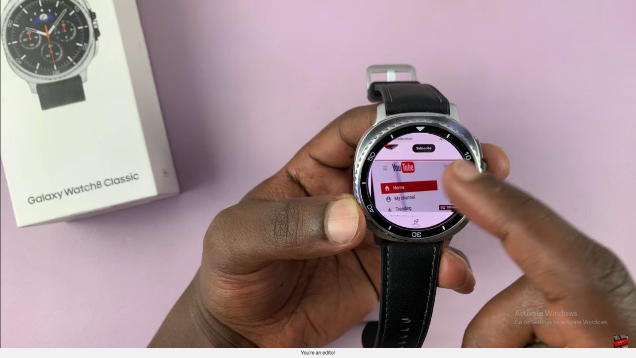 Watch YouTube Videos On Samsung Galaxy Watch 8 Classic