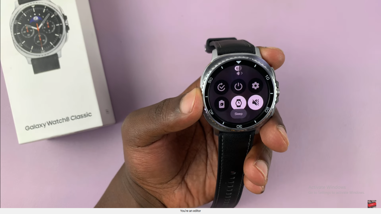 Enable/Disable Sleep Mode On Samsung Galaxy Watch 8 Classic