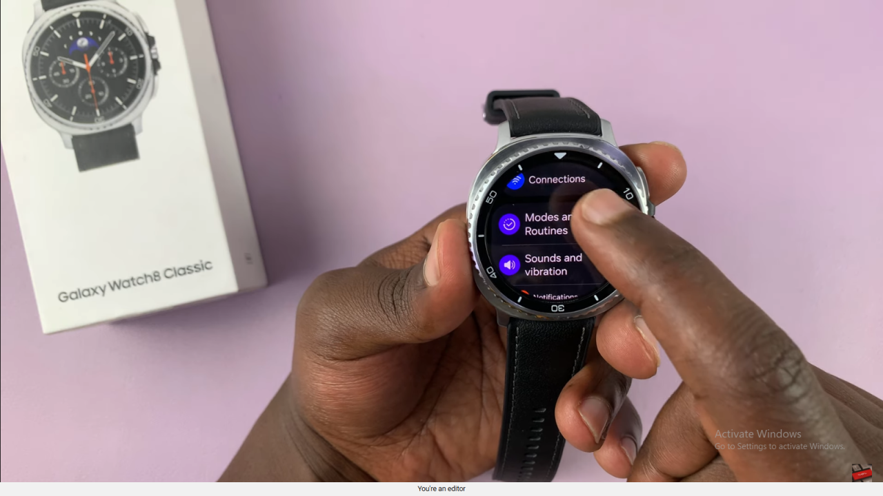 Enable/Disable Sleep Mode On Samsung Galaxy Watch 8 Classic