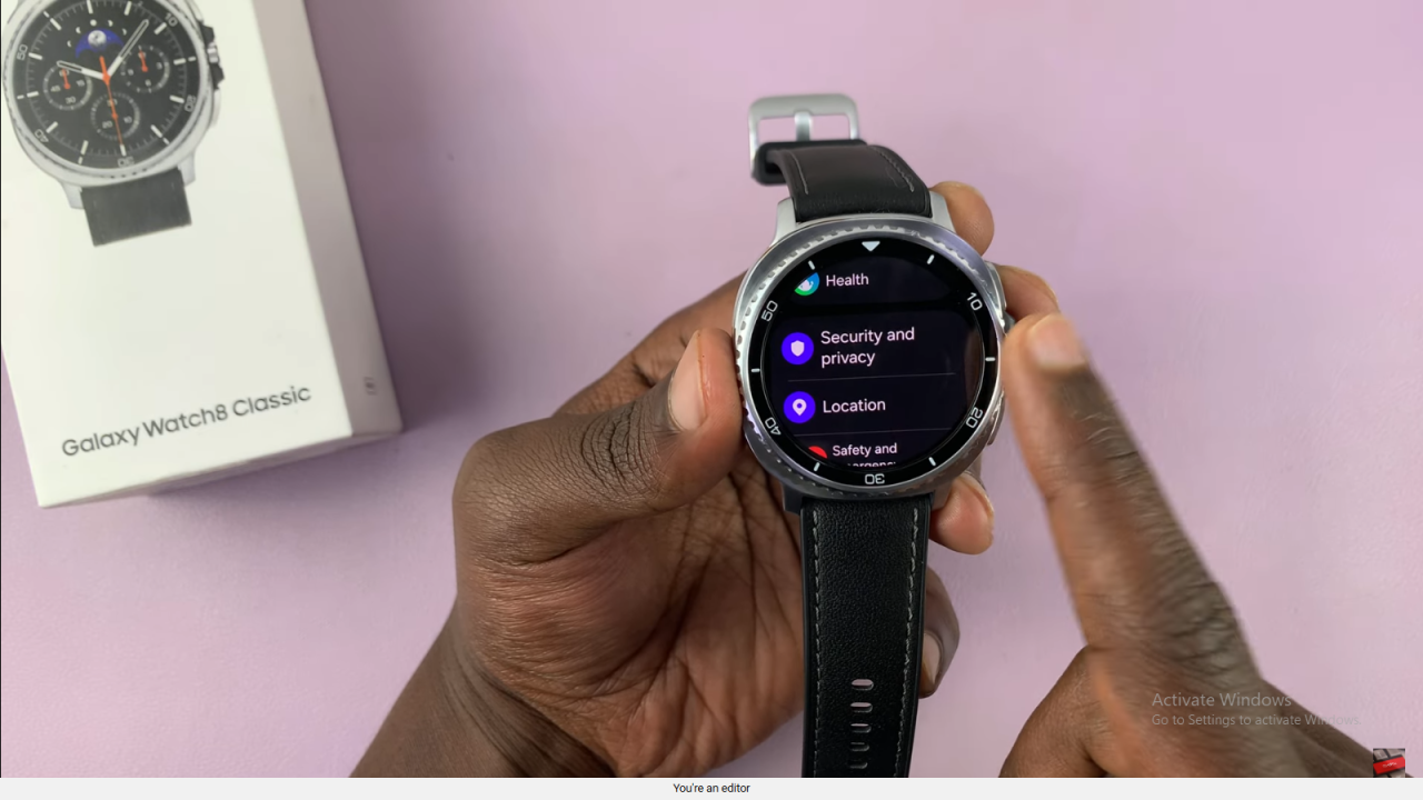 Secure Samsung Galaxy Watch 8 Classic With Password 