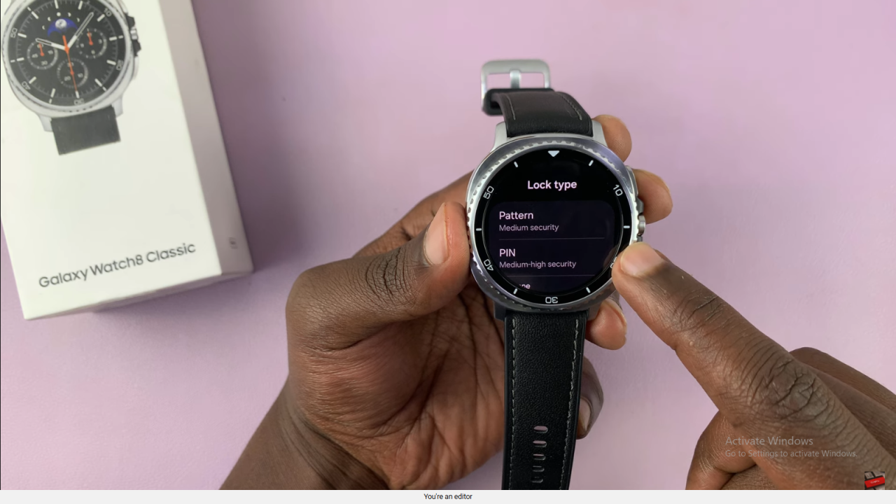 Secure Samsung Galaxy Watch 8 Classic With Password 