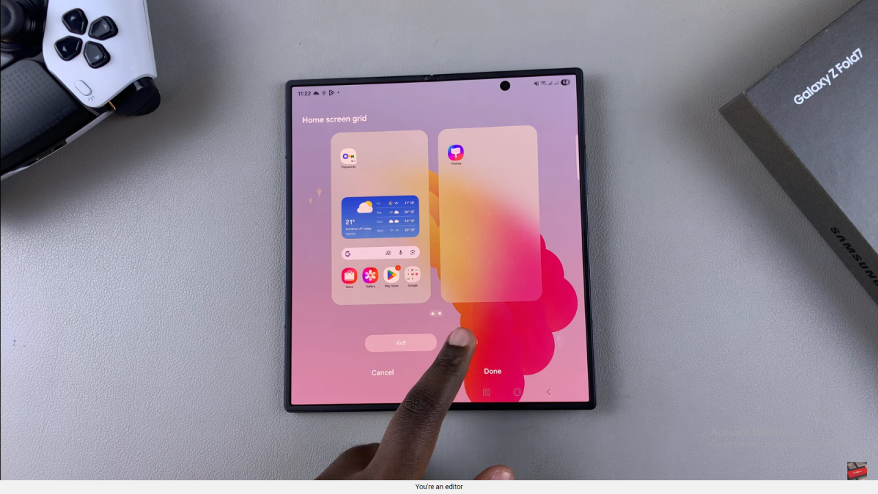  Change Home Screen Grid Size On Samsung Galaxy Z Fold 7
