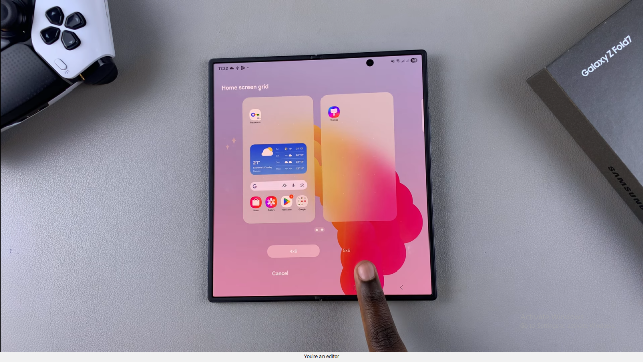  Change Home Screen Grid Size On Samsung Galaxy Z Fold 7
