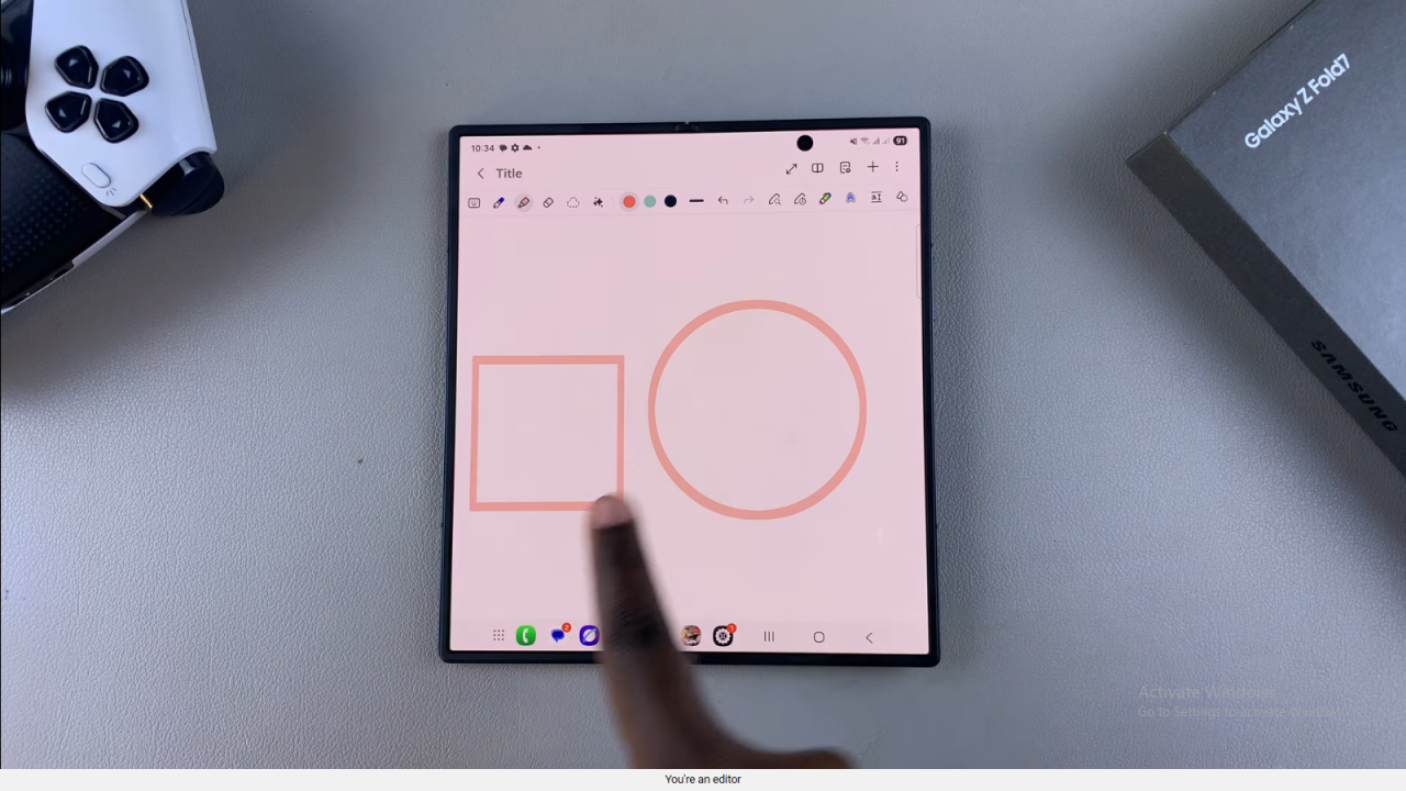  Draw Perfect Shapes On Samsung Galaxy Z Fold 7