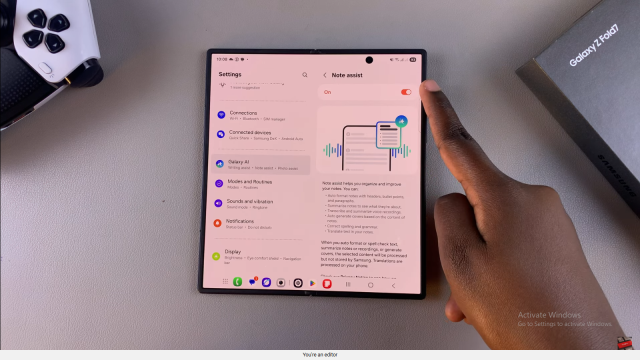  Translate Notes On Samsung Galaxy Z Fold 7