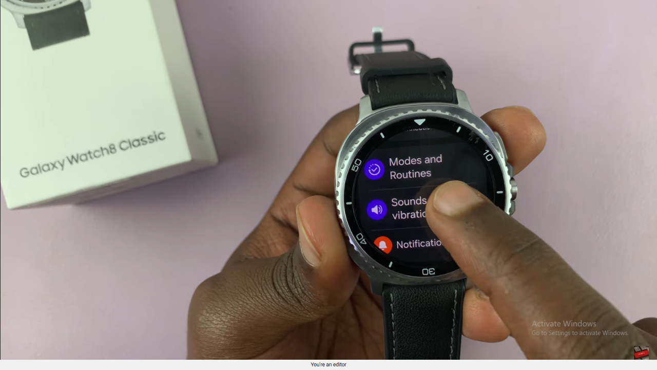 Enable Keyboard Sounds On Samsung Galaxy Watch 8 Classic
