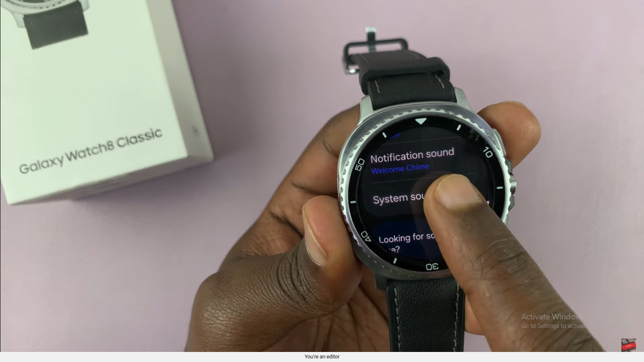 Enable Keyboard Sounds On Samsung Galaxy Watch 8 Classic