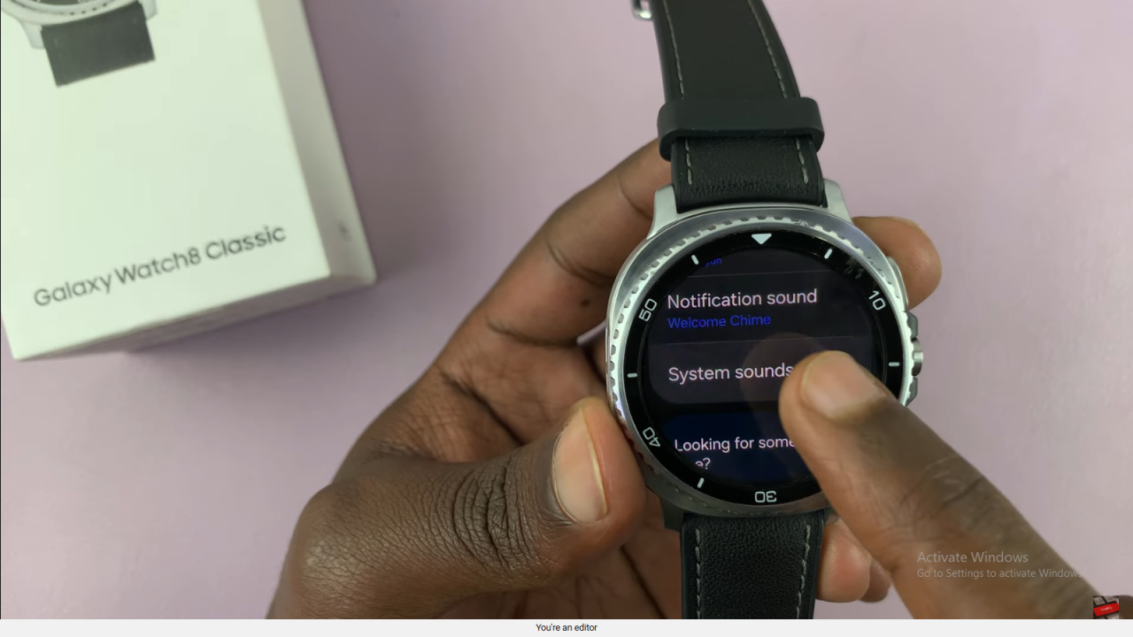 Disable Keyboard Sounds On Samsung Galaxy Watch 8 Classic