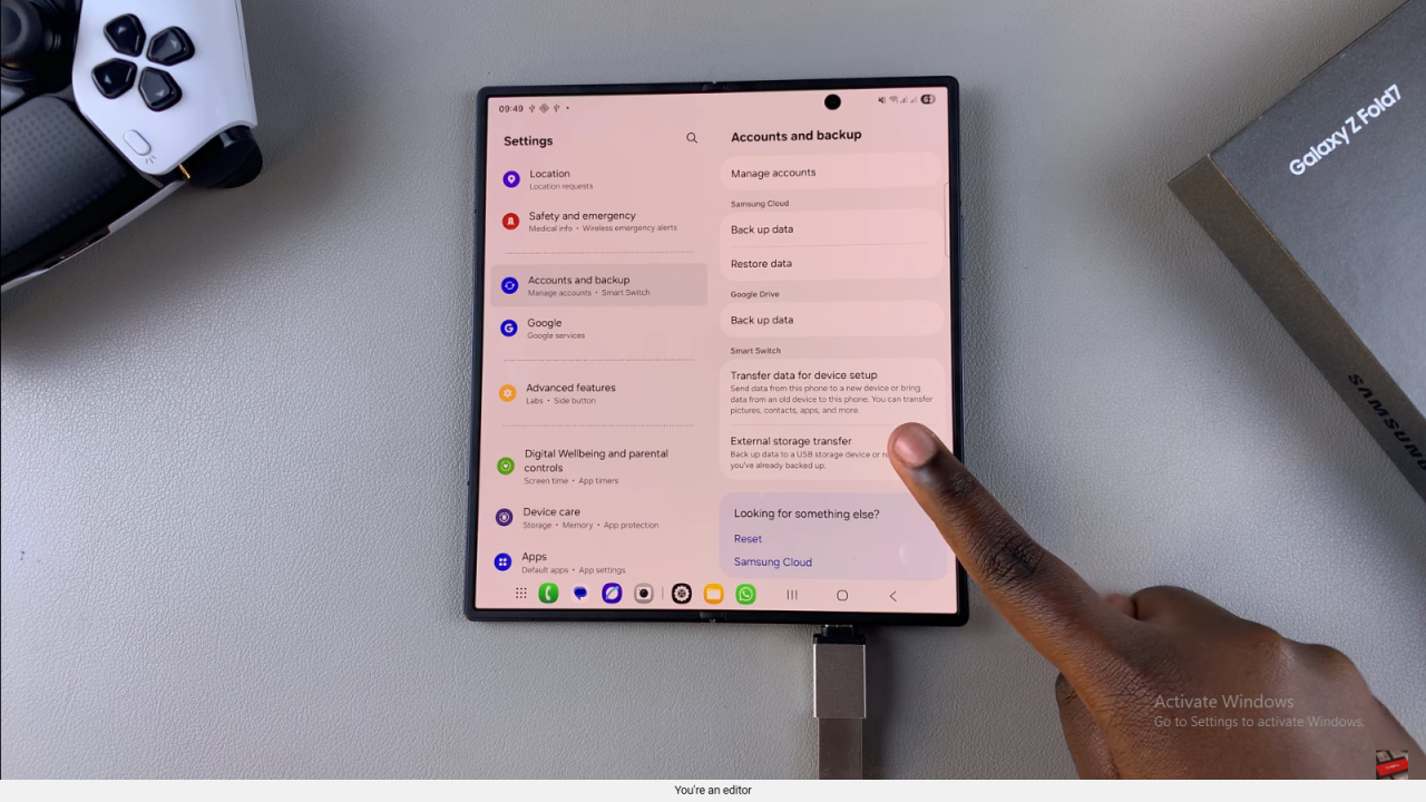  Restore External Storage Back Up On Samsung Galaxy Z Fold 7