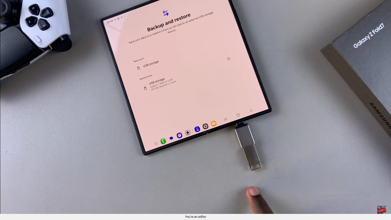  Restore External Storage Back Up On Samsung Galaxy Z Fold 7