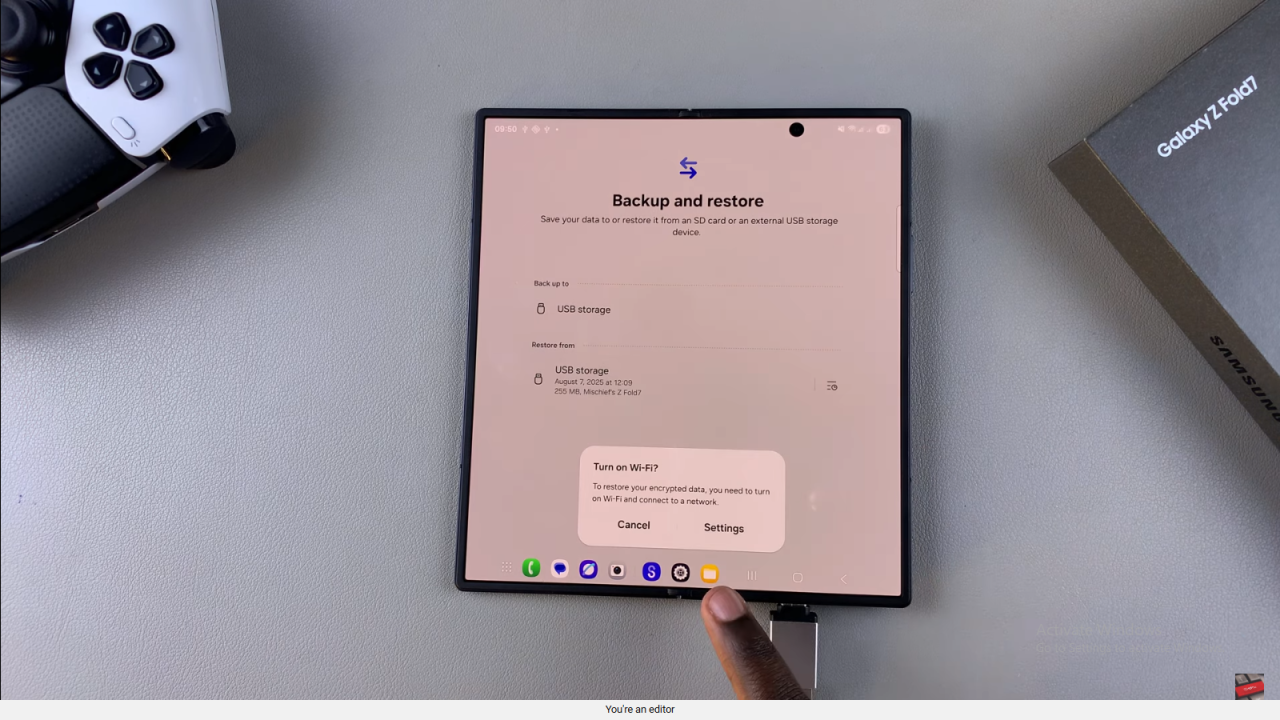  Restore External Storage Back Up On Samsung Galaxy Z Fold 7