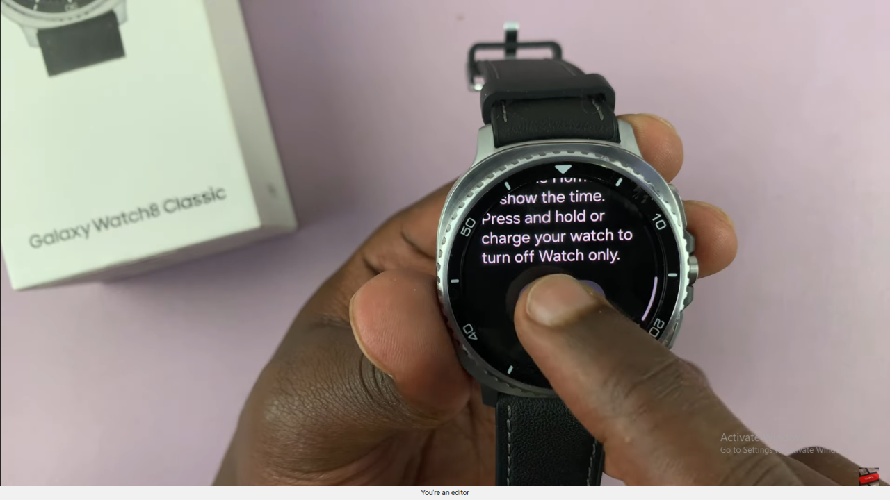 Enable Watch Only Mode On Samsung Galaxy Watch 8 / 8 Classic