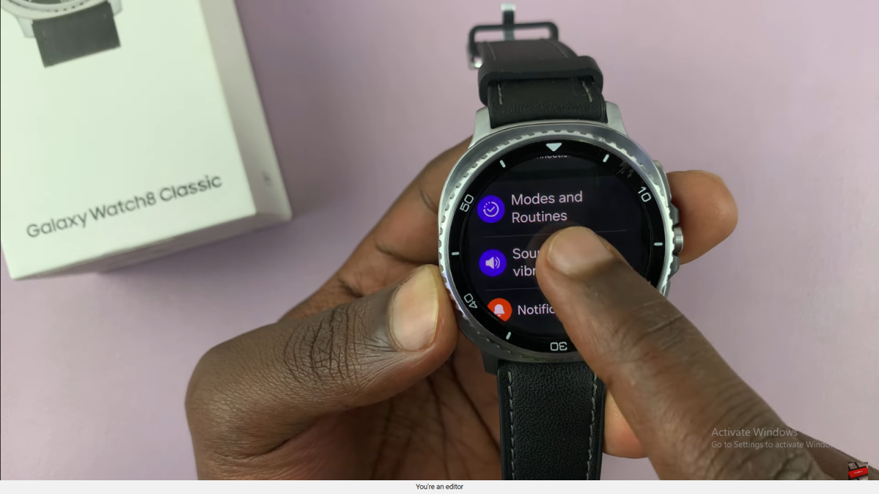 Turn ON Hourly Chime On Samsung Galaxy Watch 8 Classic