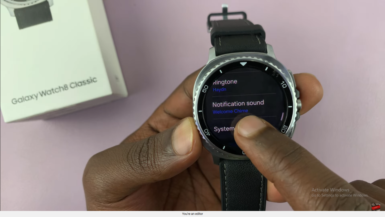 Turn ON Hourly Chime On Samsung Galaxy Watch 8 Classic