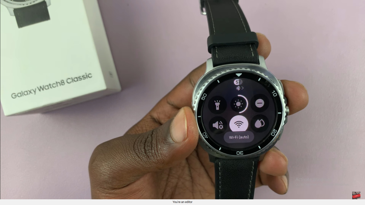 Turn ON Wifi On Samsung Galaxy Watch 8 Classic