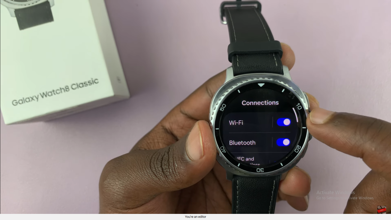 Turn ON Wifi On Samsung Galaxy Watch 8 Classic
