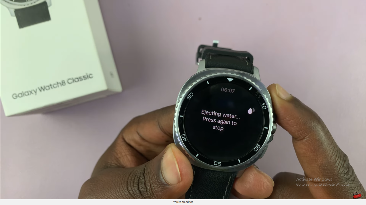 Eject Water From Your Samsung Galaxy Watch 8 Classic