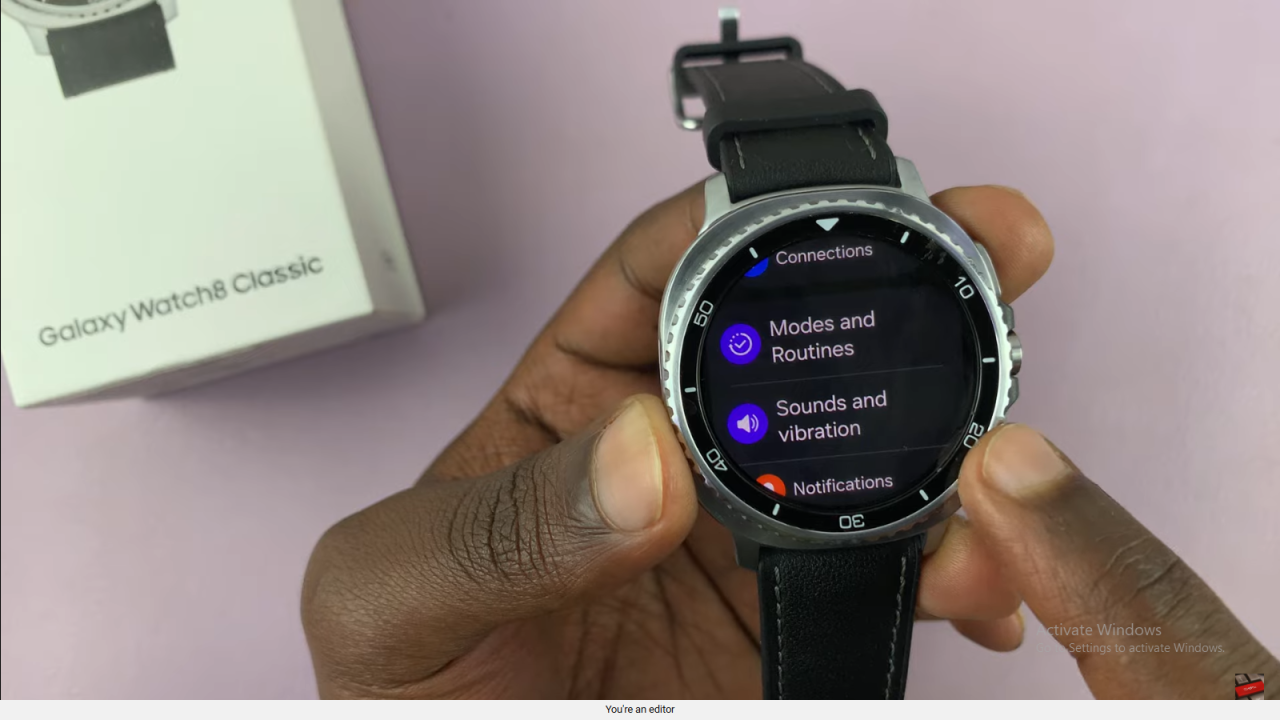 Turn Ticking Sound ON/OFF On Samsung Galaxy Watch 8 Classic