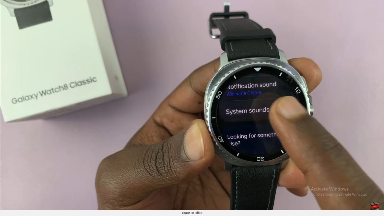 Turn Ticking Sound ON/OFF On Samsung Galaxy Watch 8 Classic