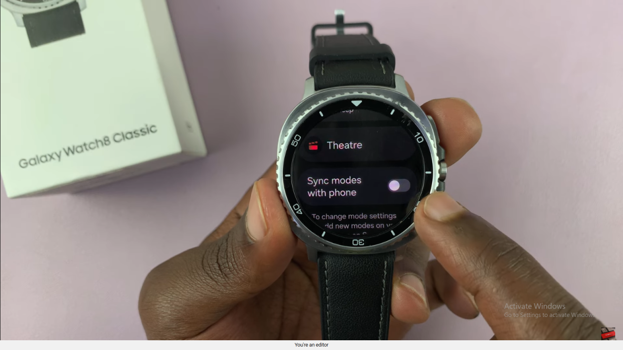 Unsync Modes With Your Phone On Samsung Galaxy Watch 8 Classic