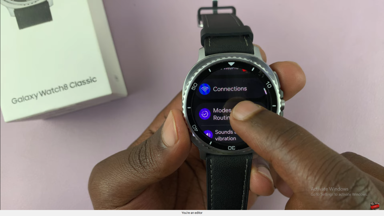 Unsync Modes With Your Phone On Samsung Galaxy Watch 8 Classic