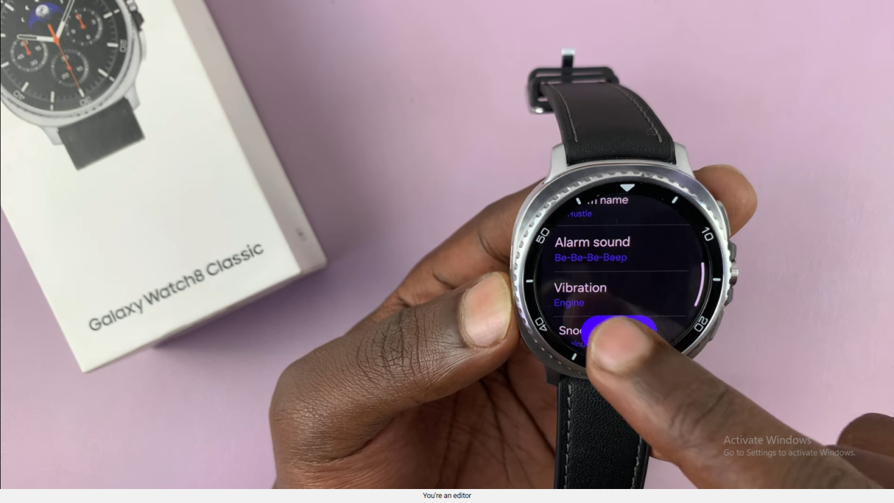 Change Alarm Ring Tone On Samsung Galaxy Watch 8 Classic