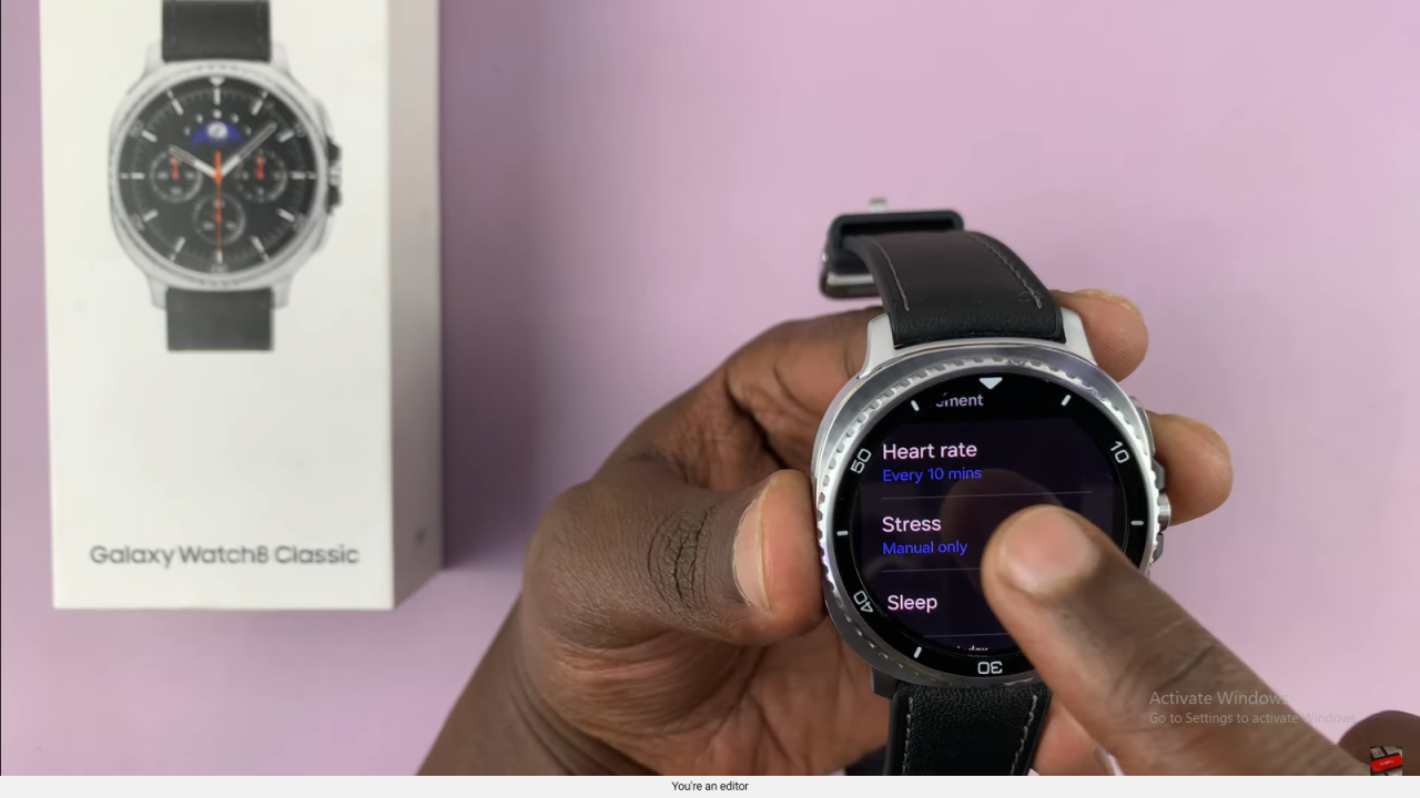  Enable Stress Alerts On Samsung Galaxy Watch 8 Classic