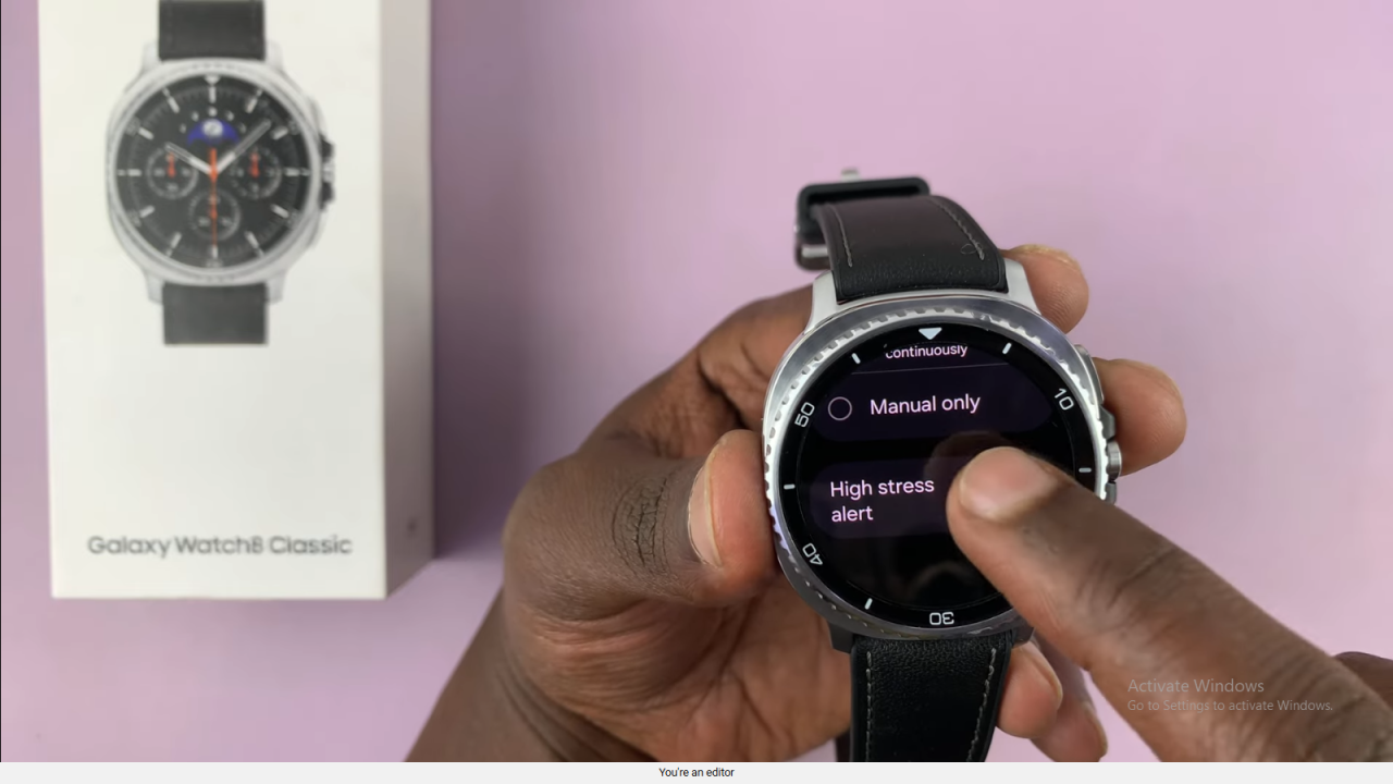  Enable Stress Alerts On Samsung Galaxy Watch 8 Classic