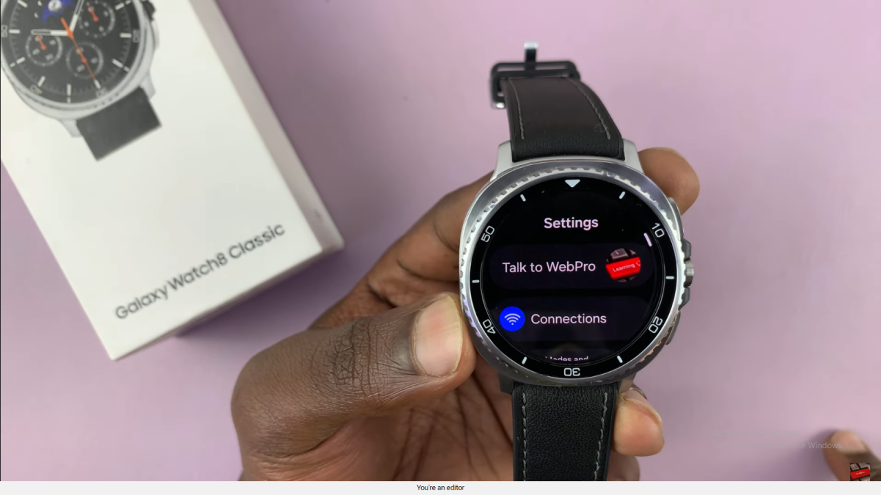 Reduce Animations On Samsung Galaxy Watch 8 Classic