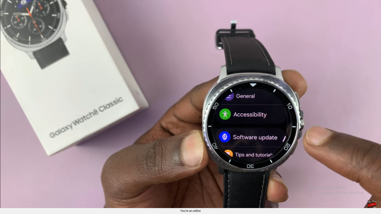 Reduce Animations On Samsung Galaxy Watch 8 Classic