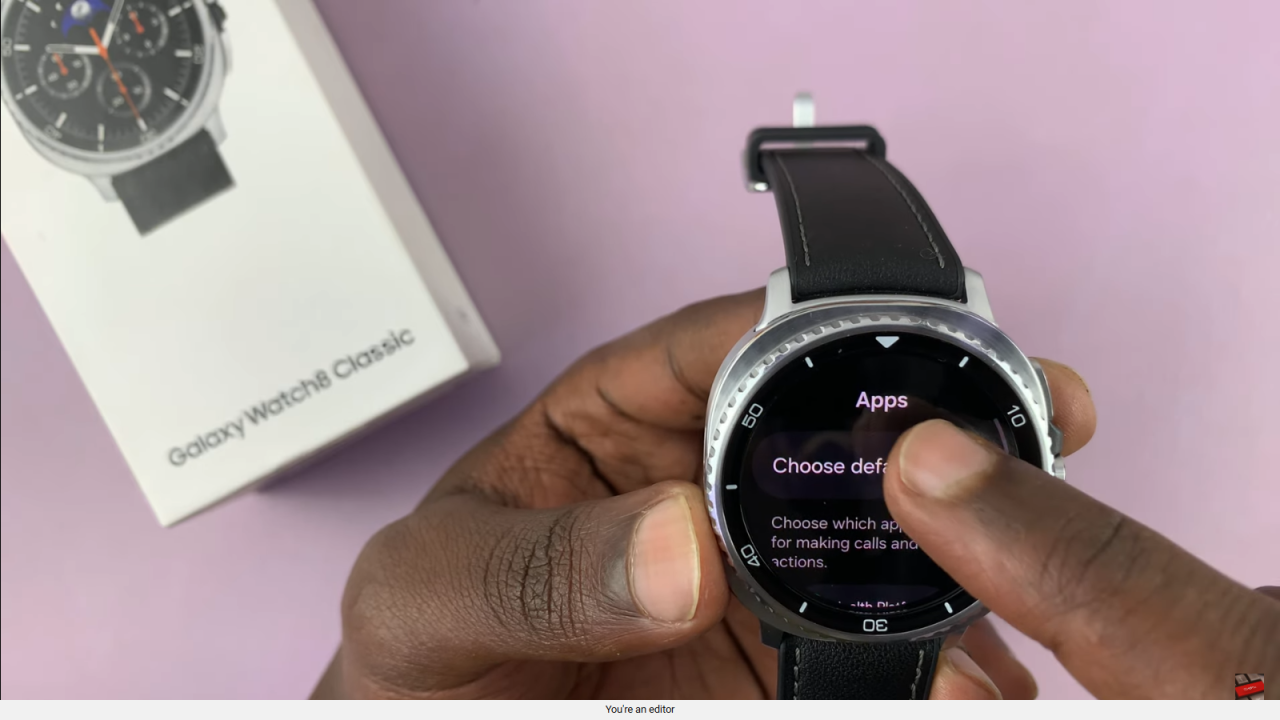 Change Default Apps On Samsung Galaxy Watch 8 Classic