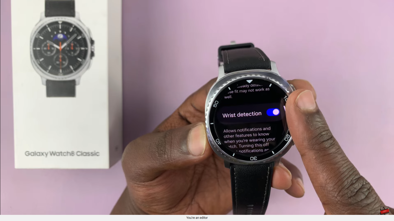  Disable Wrist Detection On Samsung Galaxy Watch 8 Classic