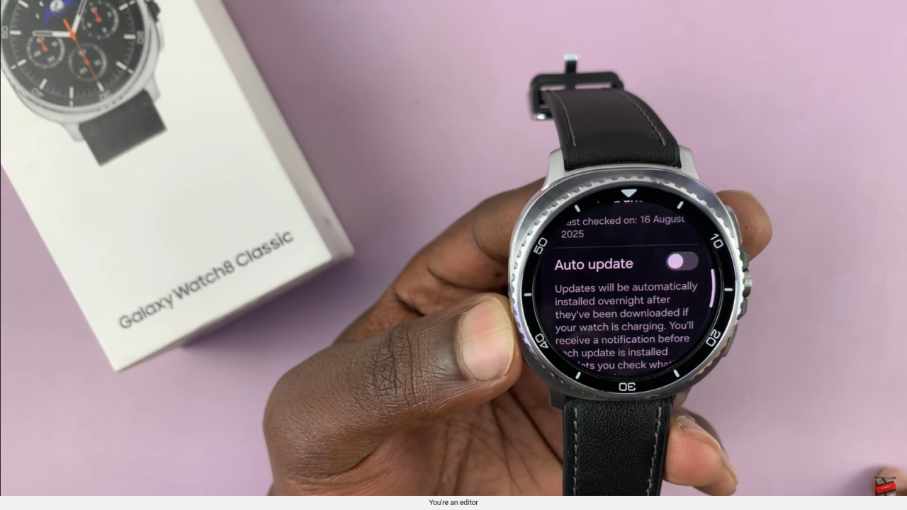 Disable Automatic Updates On Samsung Galaxy Watch 8 Classic