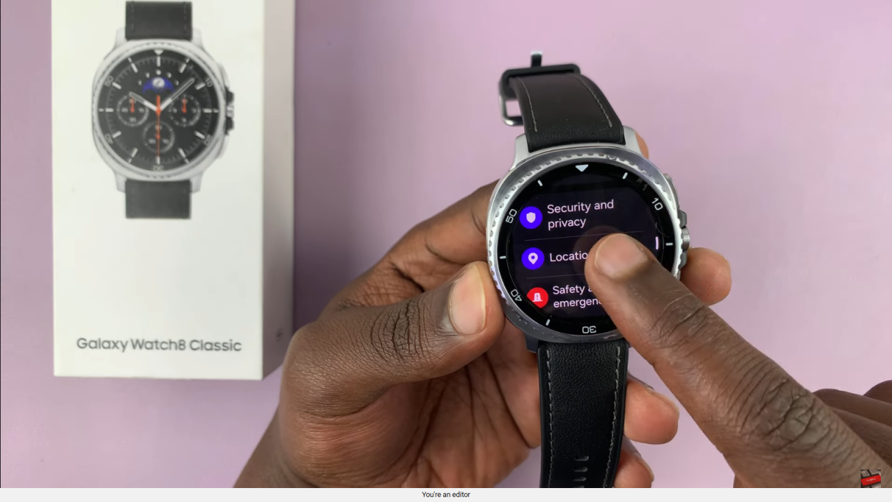 Turn OFF Location On Samsung Galaxy Watch 8 Classic