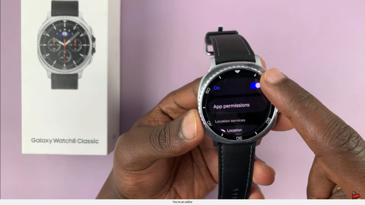 Turn OFF Location On Samsung Galaxy Watch 8 Classic