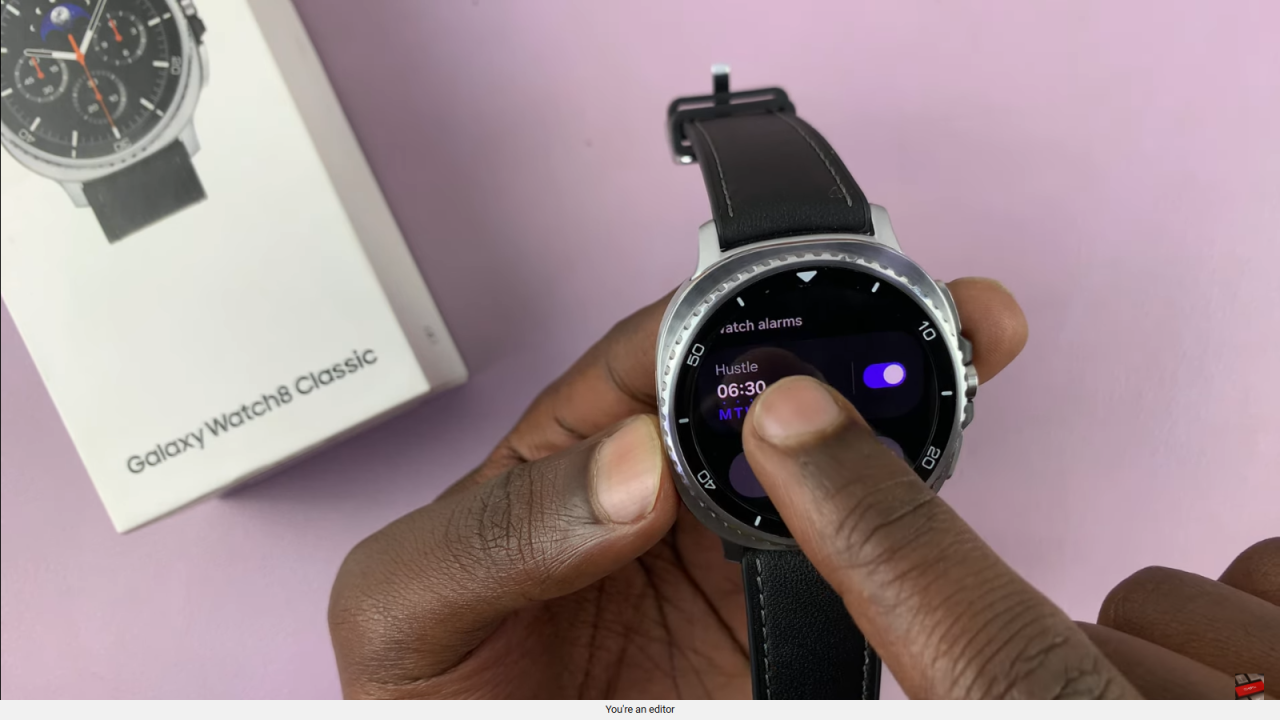 Delete Alarm On Galaxy Watch 8 / 8 Classic