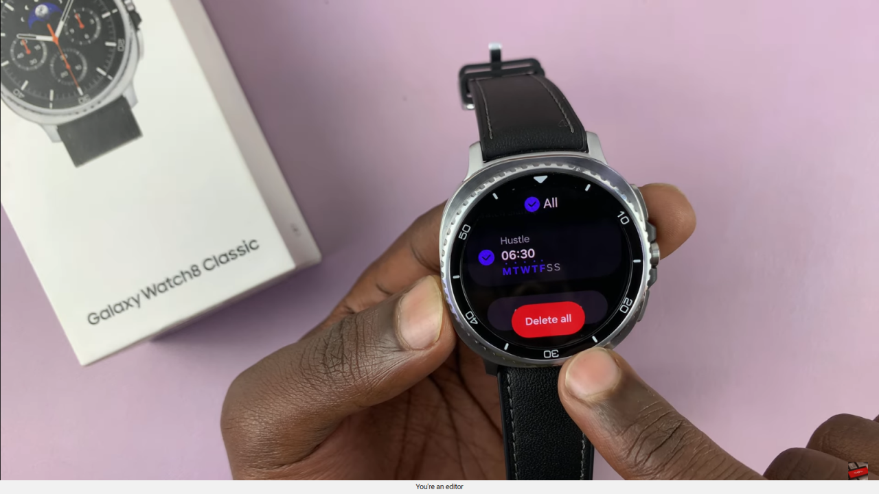 Delete Alarm On Galaxy Watch 8 / 8 Classic