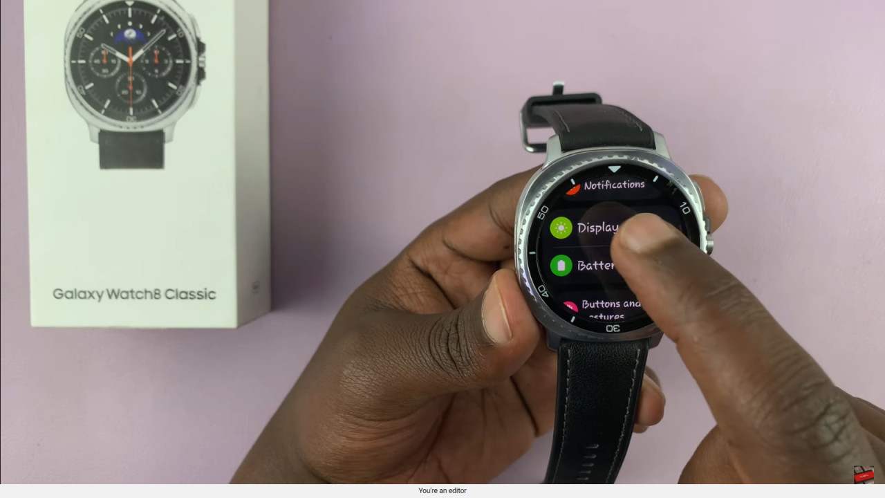 Revert Back To Default Font On Samsung Galaxy Watch 8 Classic