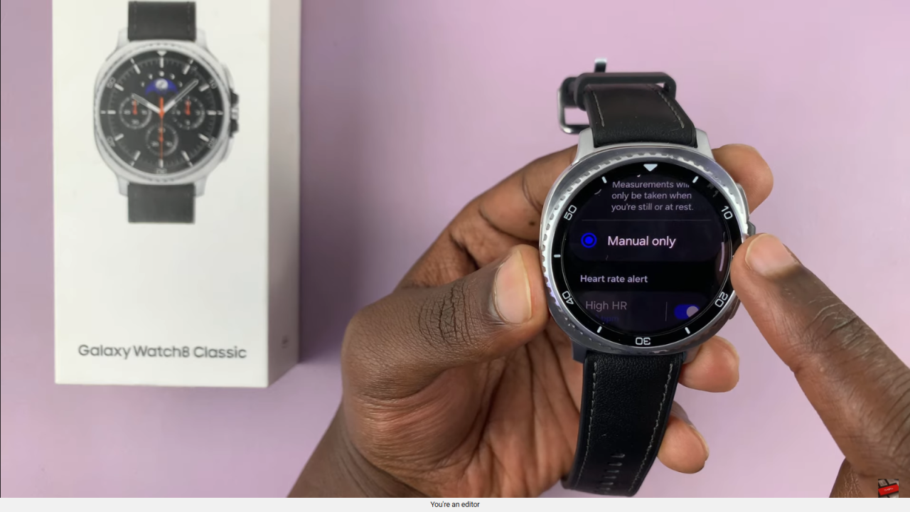  Enable Automatic Heart Rate Monitoring On Samsung Galaxy Watch 8 Classic