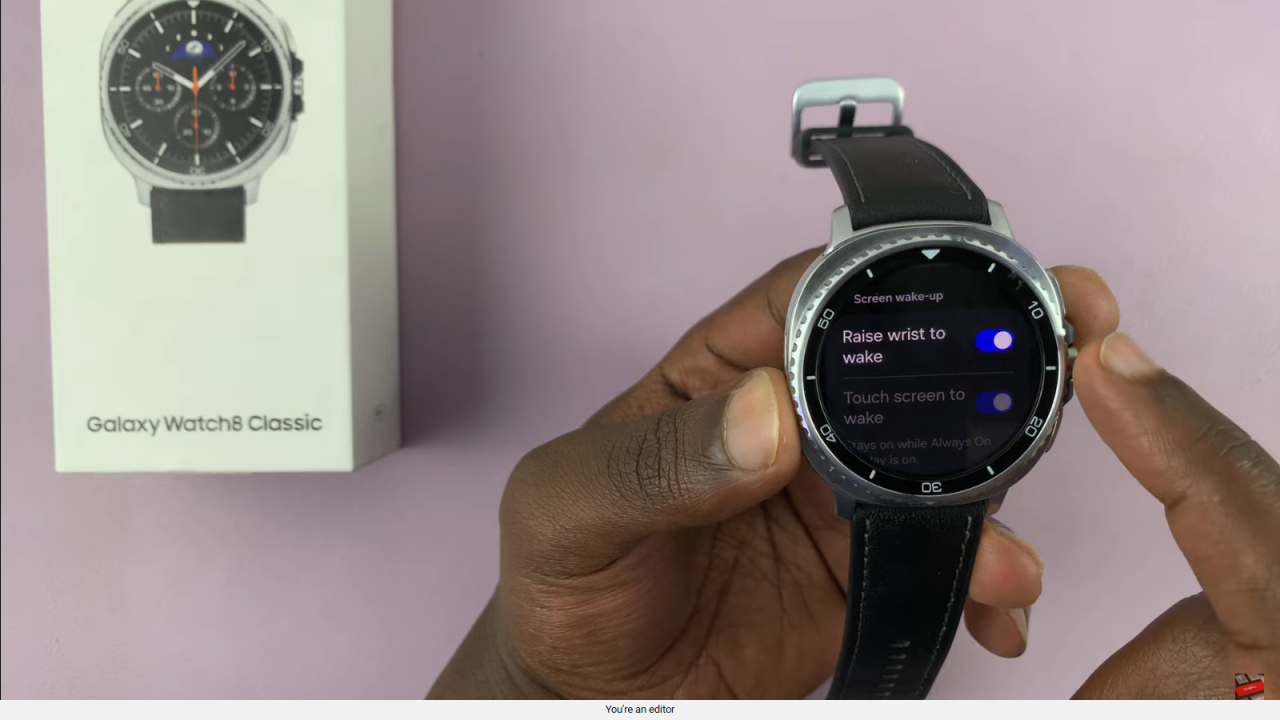 Disable 'Raise Wrist To Wake' On Samsung Galaxy Watch 8 Classic